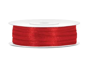 Geschenkband / Satinband - rot 3mm/50m