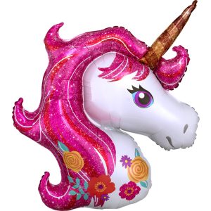 Folienballon - Form - Einhorn - 83 x 73 cm