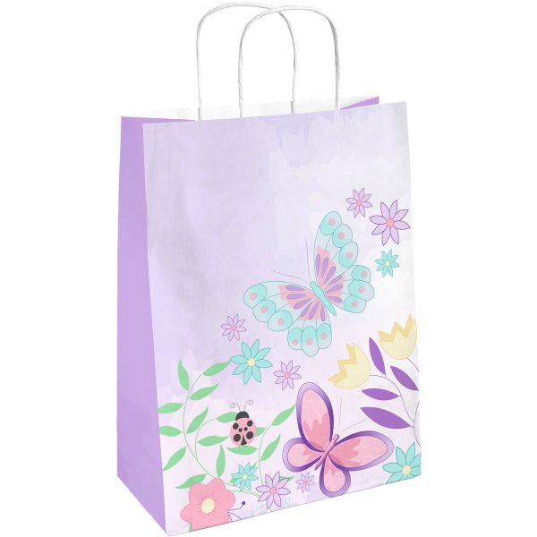 8 Partytüten Flutter Garden Papier