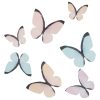 Wilton Edible Wafer Decorations Butterflies Pastel set/8