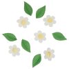 Wilton Edible Wafer Decorations Flowers & Leaves White set/11