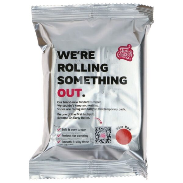 FunCakes Fondant Fire Red 250g