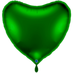 Folienballon "Herz" Dark Green 91cm