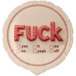 Folienballon Standard - Fuck ... - 45 cm