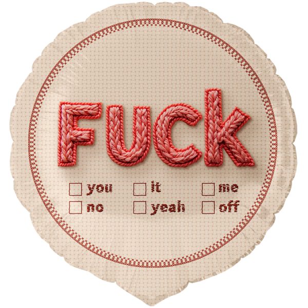 Folienballon Standard - Fuck ... - 45 cm
