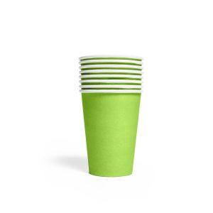 8 Pappbecher 210ml FSC - Limegreen