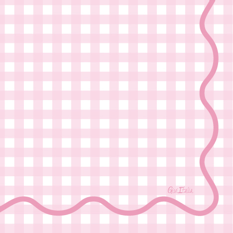 418.40Vichy_Pink 16 Servietten rosa kariert 33x33cm