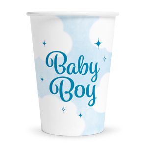 8 Pappbecher 210 ml FSC – Baby Boy