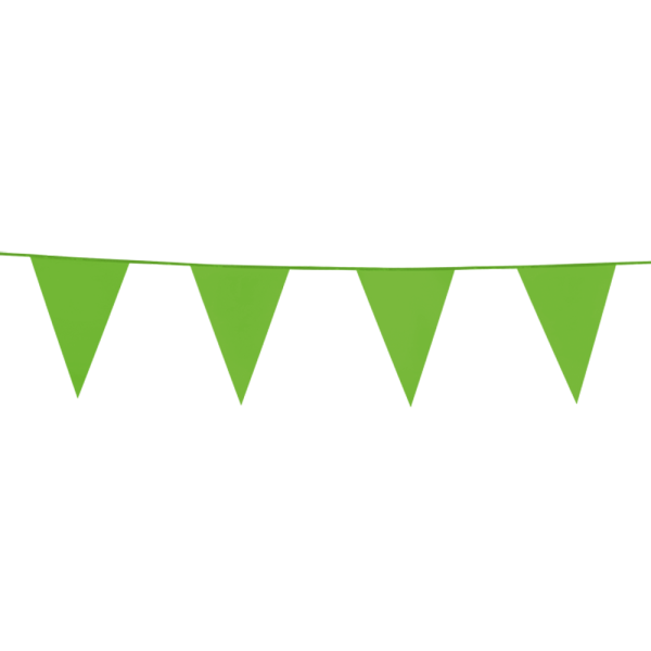 5509 Wimpelkette Limegreen Plastik