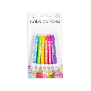 5891-v Cake candle set "Herzlichen Glückwunsch" multicolour