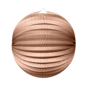 Papierlaterne rund Roségold 25cm