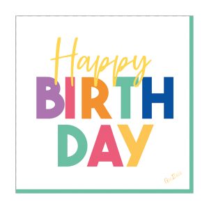 16 Servietten Happy Birthday 3-lagig 33 x 33 cm