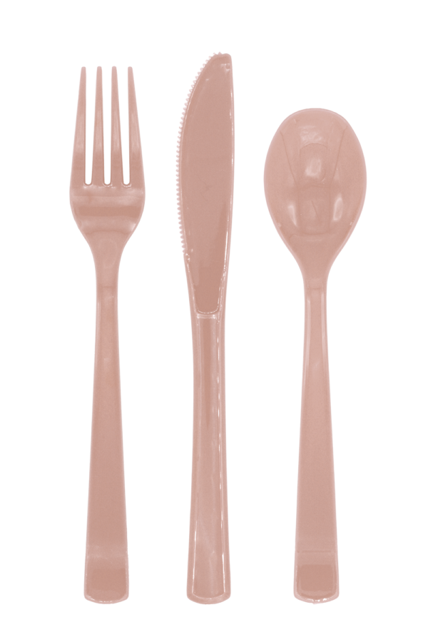 6825-1 Besteck Roségold , wiederverwendbar, 18-teilig