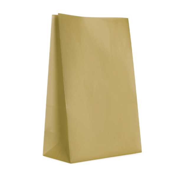 12 Papiertüten, 23,5 × 13 × 6 cm – Gold