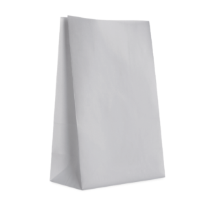 12 Papiertüten, 23,5 × 13 × 6 cm – Silber