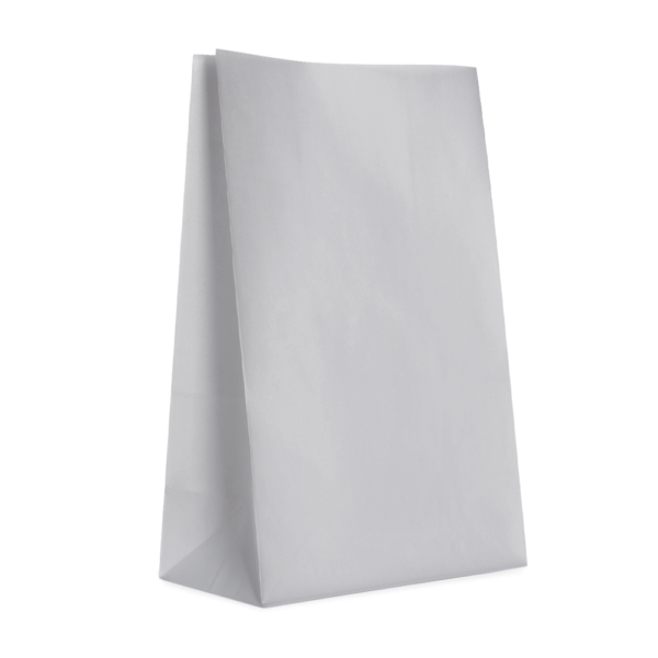 12 Papiertüten, 23,5 × 13 × 6 cm – Silber