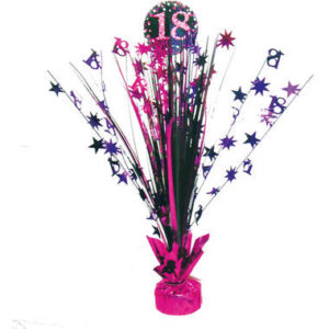 Tischdekoration 18 Sparkling Celebration - Pink Folie / Papier 45,7 cm
