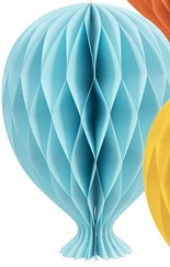 Hängedeko - Luftballons - hellblau - 2-teilig