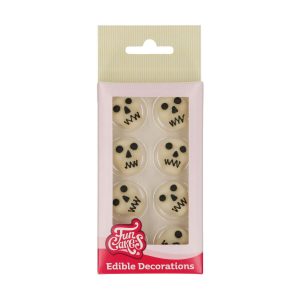 FunCakes Fondant Decorations Skulls set/8