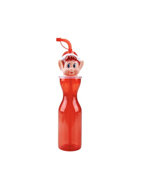 Elves Behavin ELF TRINKFLASCHE MIT STROHHALM 450ML