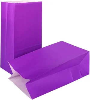 12 Papiertüten, 23,5 × 13 × 6 cm – Purple