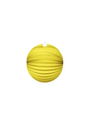 Papierlaterne rund Gelb 25cm
