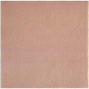 20 3-lagige Papier-Cocktailservietten 24x24cm FSC - Rose Gold