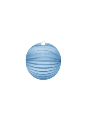 l Papierlaterne rund Hellblau 25cm