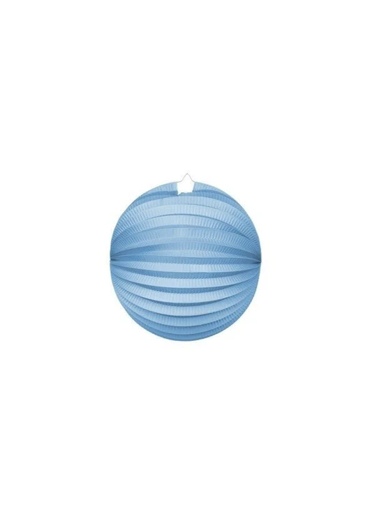 Papierlaterne rund Hellblau 25cm