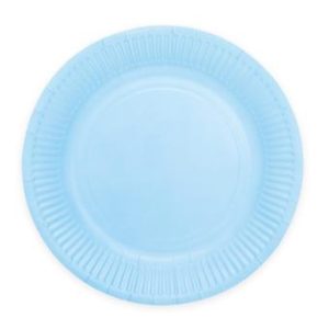 ö 8 Pappteller 23cm FSC - Hellblau