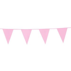 Wimpelkette Rosa Plastik